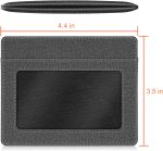 Slim Minimalist Front Pocket Wallet, Fintie RFID Blocking Credit Card Holder Card Cases with ID Window for Men Women (Black) - Image 6